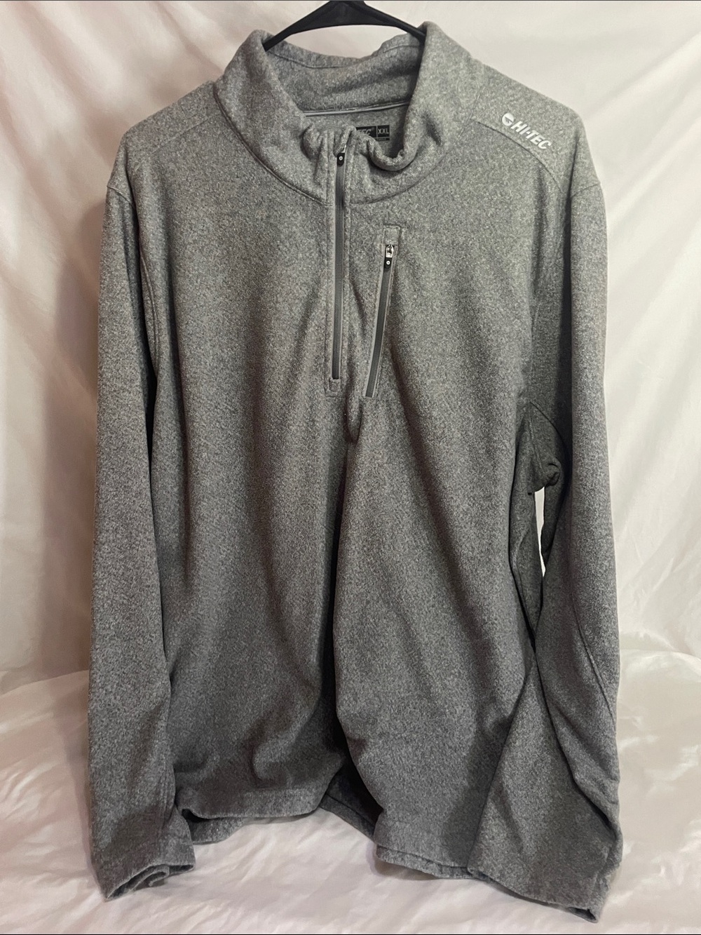 Hi-Tec Men's Heather Gray Quarter-Zip Pullover